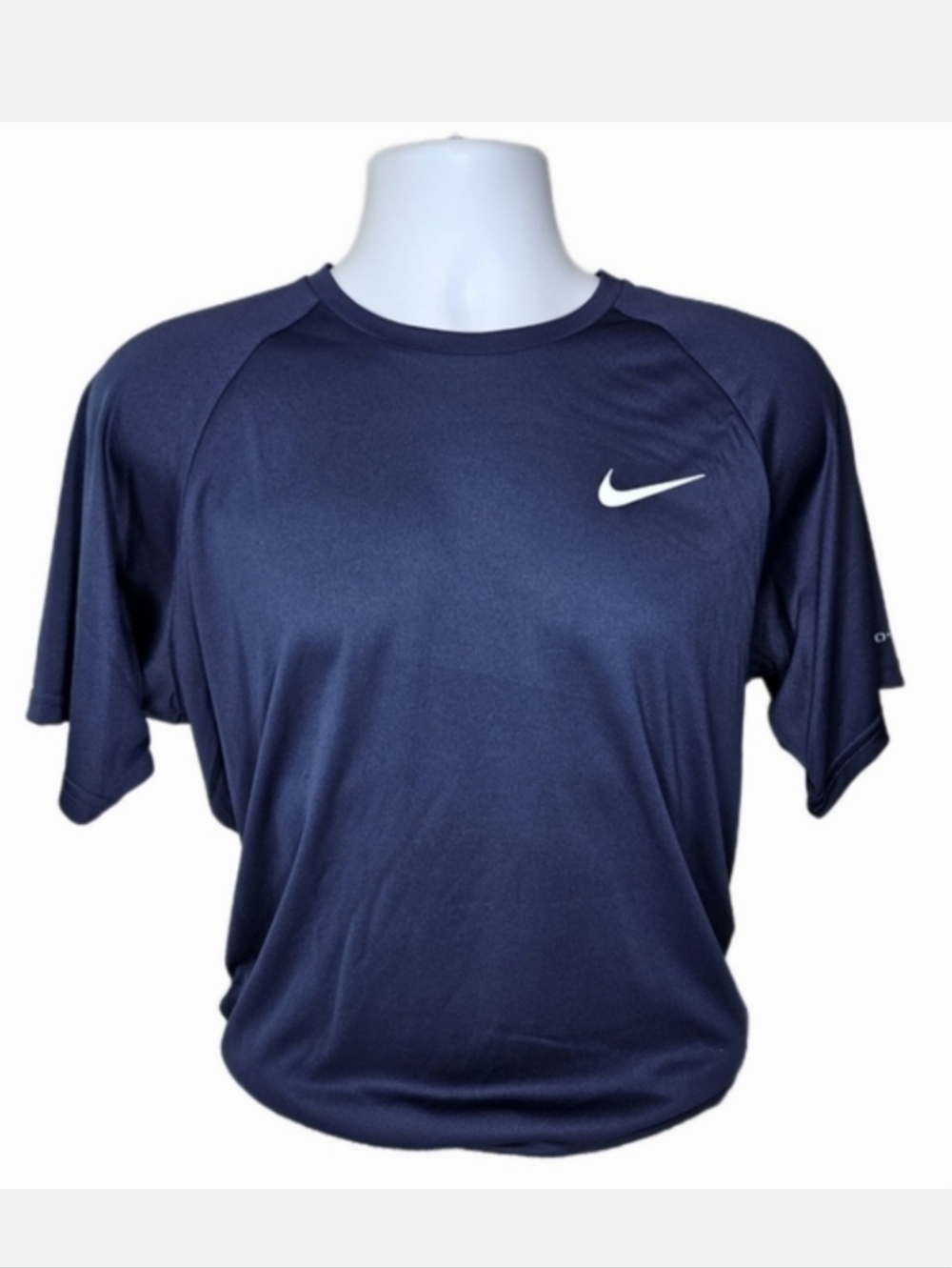 NWT Men's Nike Swim Hydroguard UPF 40+ Short Sleeve Dri-Fit Shirt Navy Size L
